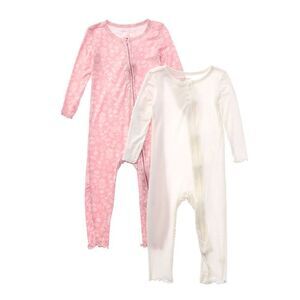 Poppy & Clay 2Pk Zen Bamboo Blanket Sleeper, Pink